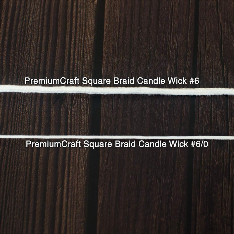 PremiumCraft Square Braid Cotton Candle Wick - #6 - Image 2